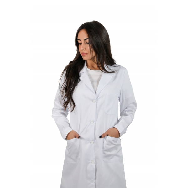 CAMICE DONNA MEDICO LABORATORIO