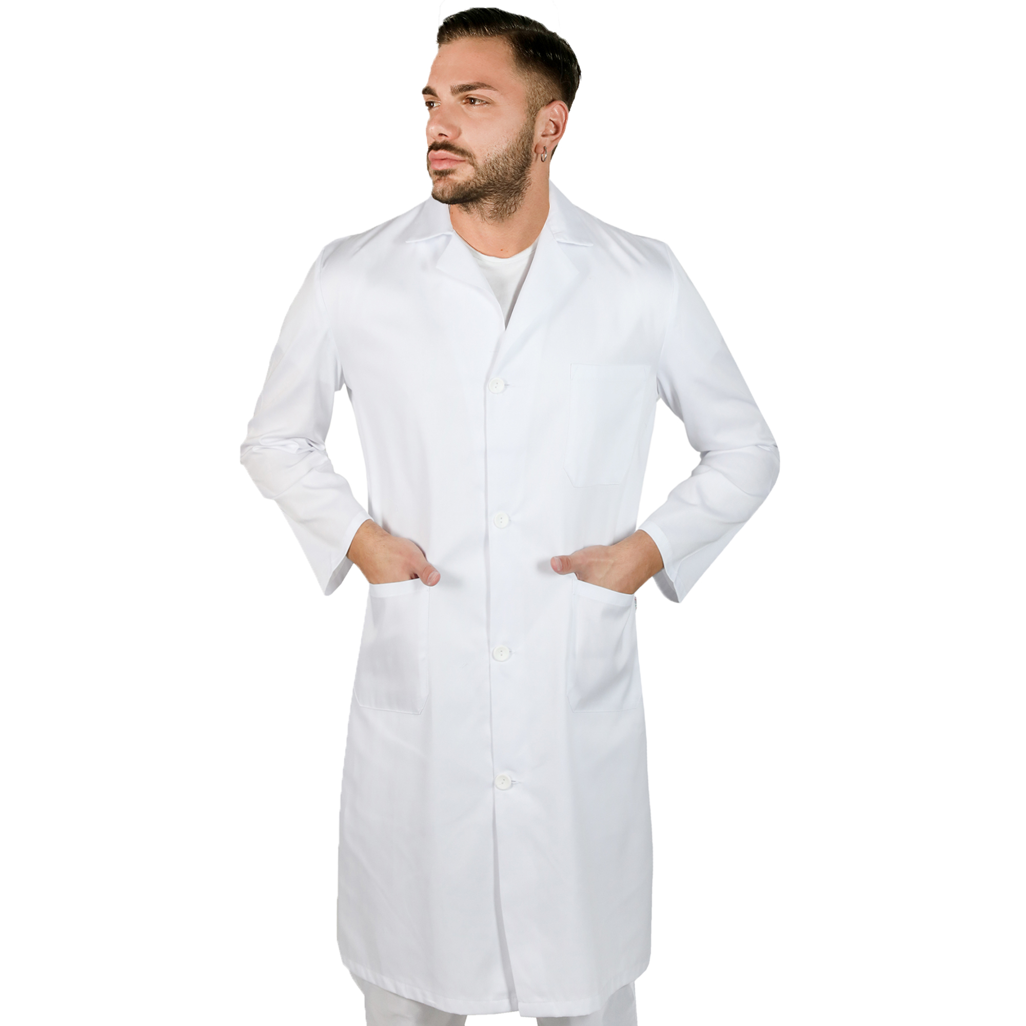 Camice classico da uomo Bianco - Personalizzabile con ricamo