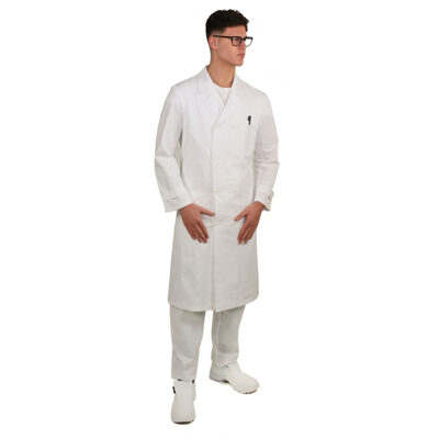 Camice Doppiopetto da uomo Bianco