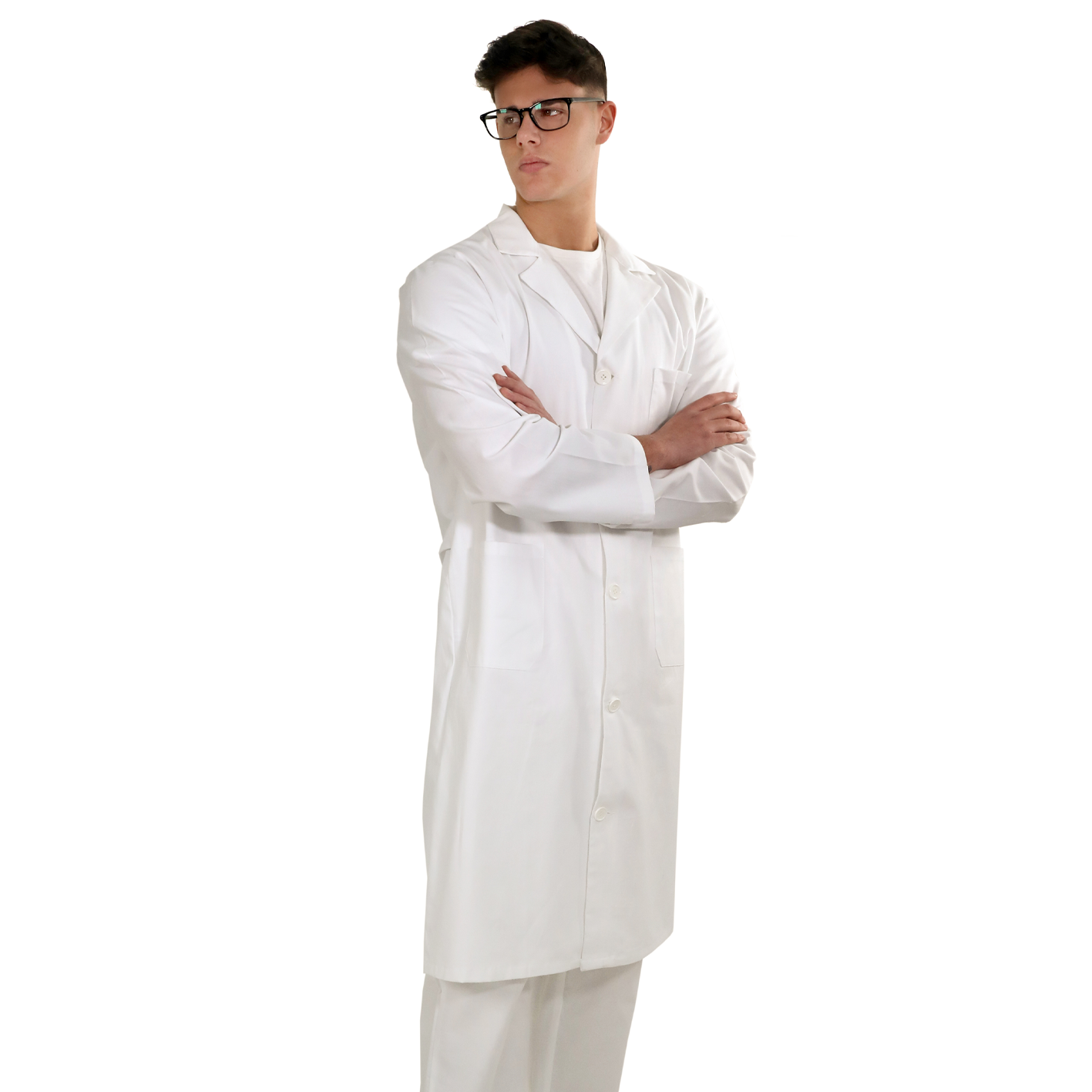 Camice classico da uomo Bianco