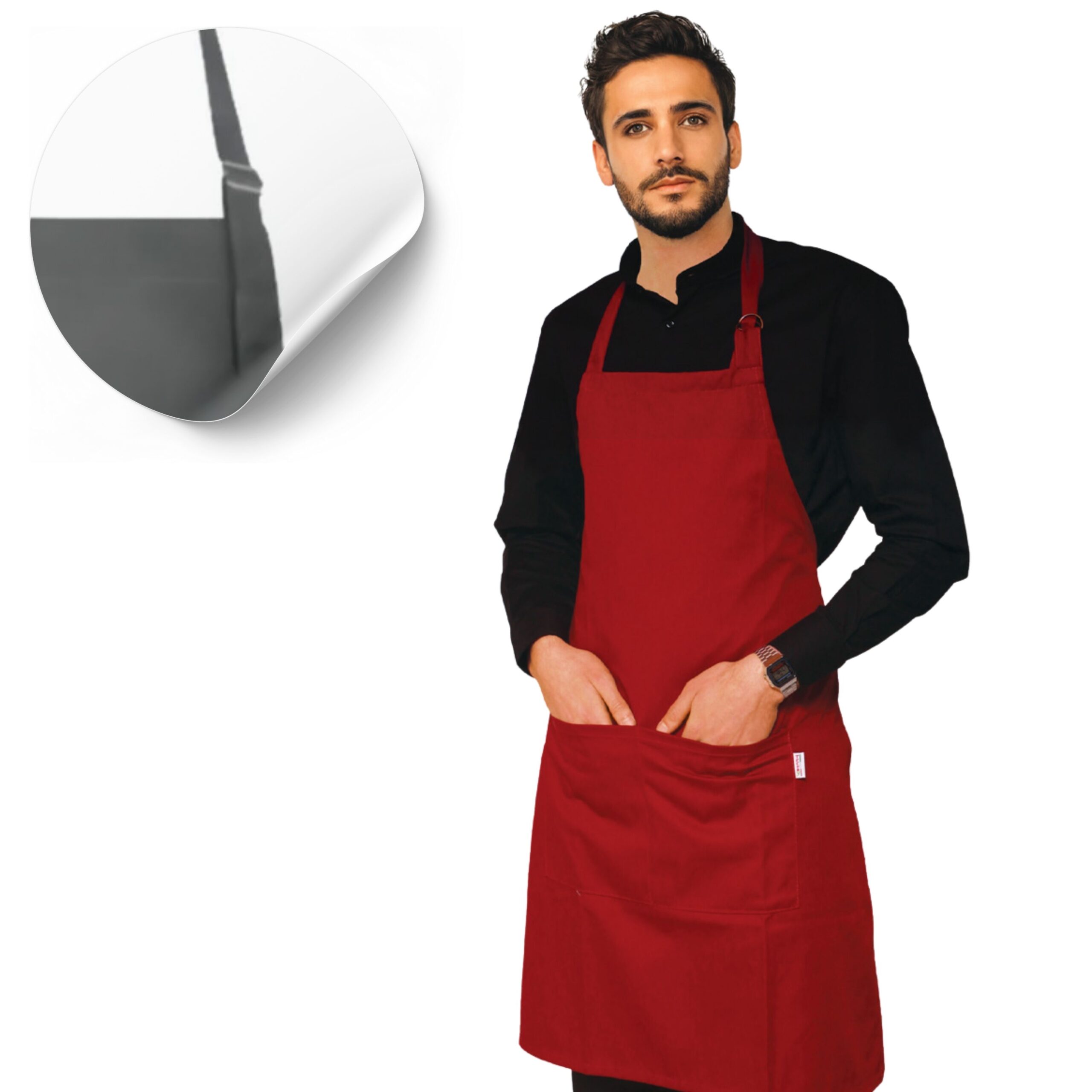 Grembiule da cucina con fibbia