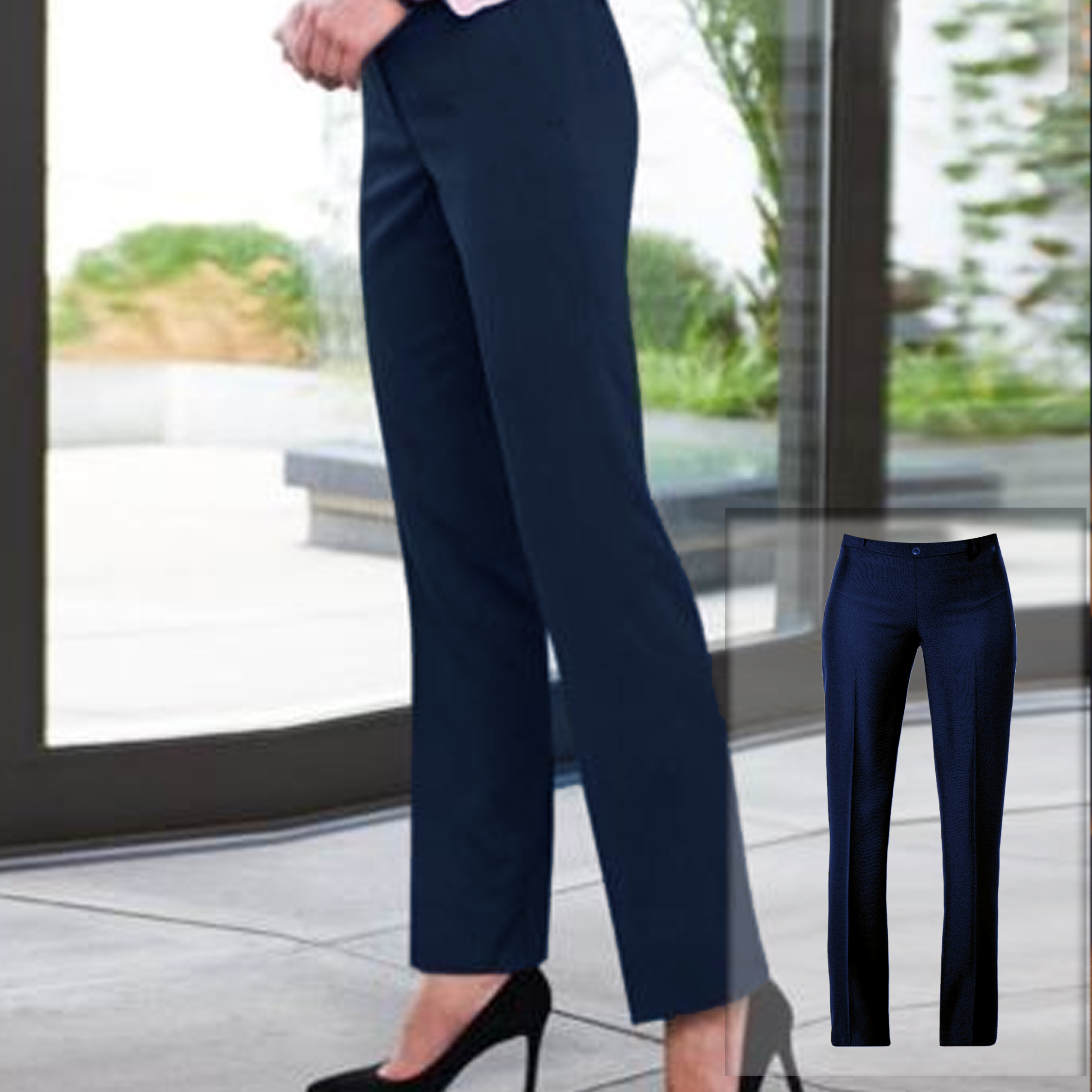 Pantalone Classico Donna - Blu