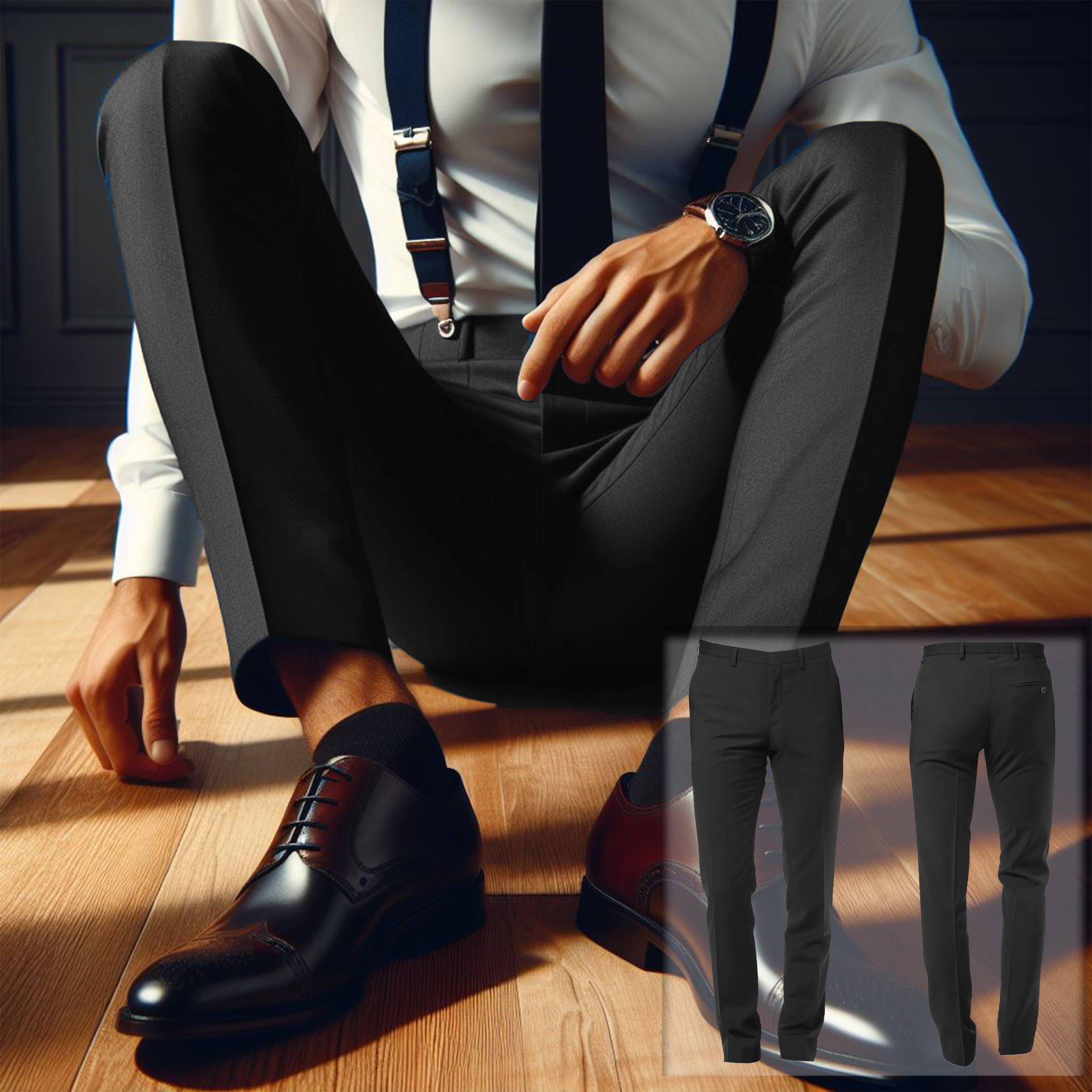 Pantalone Classico Uomo - Nero