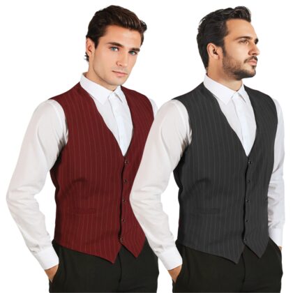 Gilet uomo gessato